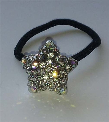 Star Rhinestone Ponytail Holder