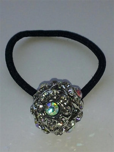 Rhinestone Ponytail Holder - Ball