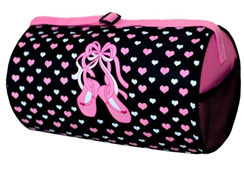 Ballet Slipper and Hearts Duffle Dance Bag