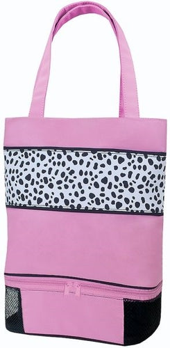 Sassi Designs Dalmatians Print Tote with Shoe Compartment