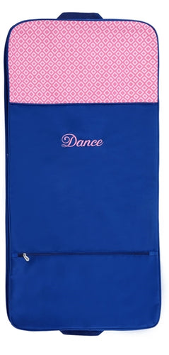 Sassi Designs Diamond Navy garment bag with embroidered Dance