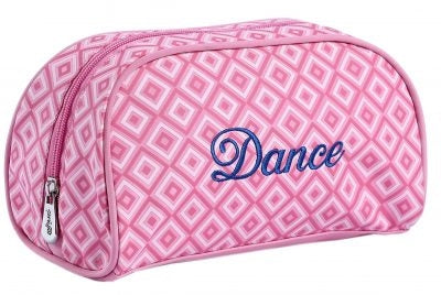 Sassi Designs Diamond Navy Cosmetic Bag with embroidered Dance