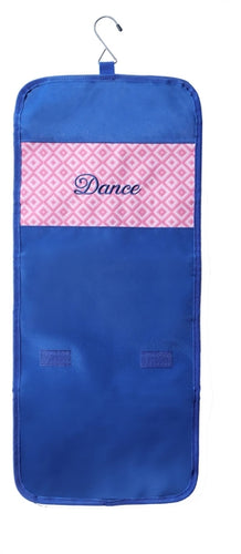 Sassi Designs Diamond Navy Hanging Accessory Bag with embroidered 