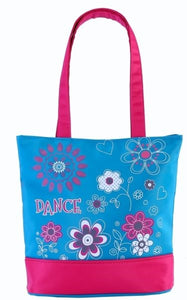 Sassi Designs Flower Power small tote with screen printed design