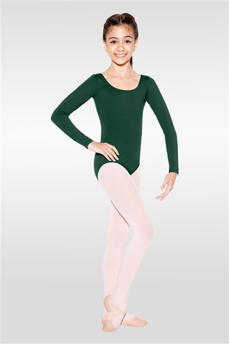 So Danca Child Long Sleeve Leotard w- Rounded Neckline