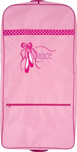 Pink Ballet Slippers Embroidered Garment Bag for Dancers