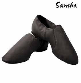 Sansha Leather Pull-on Jazz Shoe - Charlotte