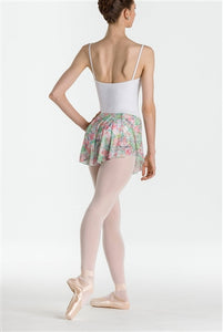 Wear Moi Lagune Adult Soft Pastel Floral Micromesh Pull-On Skirt