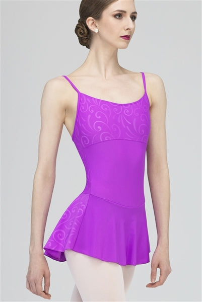 Wear Moi Violetta Adult Camisole Dress w- Embossed Microfiber Details