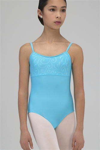 Wear Moi Viva Youth Camisole Leotard w- Embossed Microfiber Detai